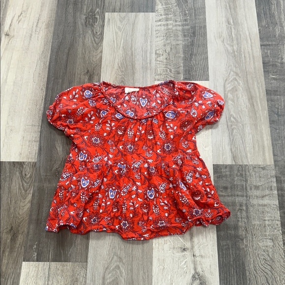 The Korner Tops - 🍁Red Floral Blouse